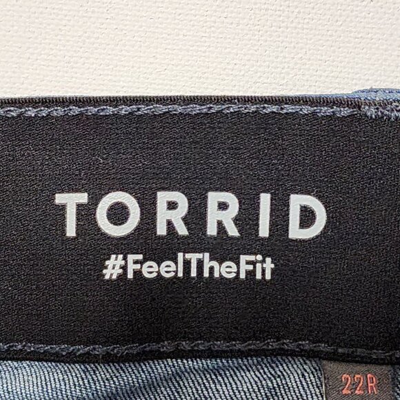 Torrid Dark Wash Premium Stretch High Rise Bombshell Skinny Jeans - Picture 5 of 8